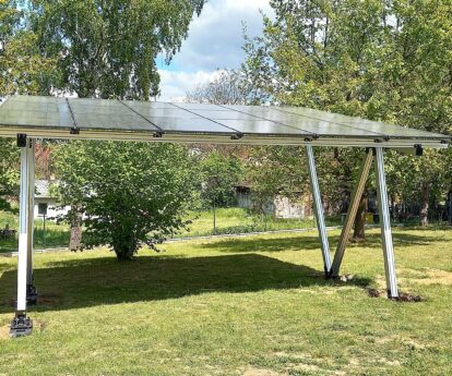 Instalacja carportu wraz z magazynem energii od Signenergy